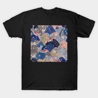 Japanese mountain pattern T-Shirt